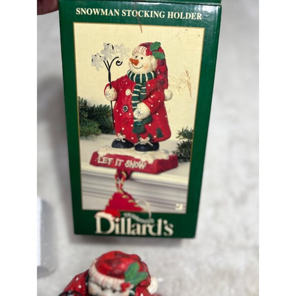 Dillards snowman stocking holder heavy duty - Picture 3 of 6